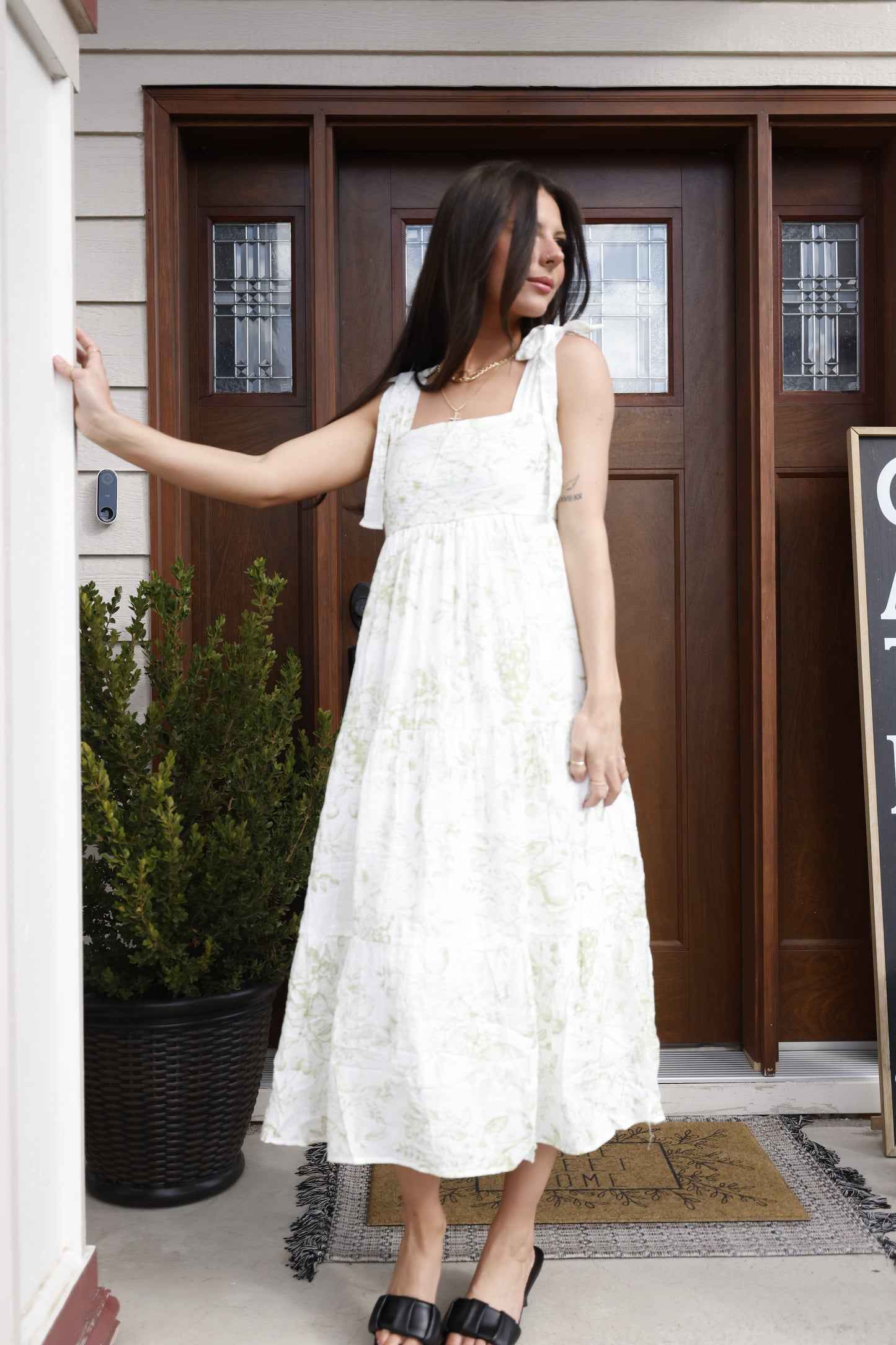 TIA TIERED MIDI DRESS