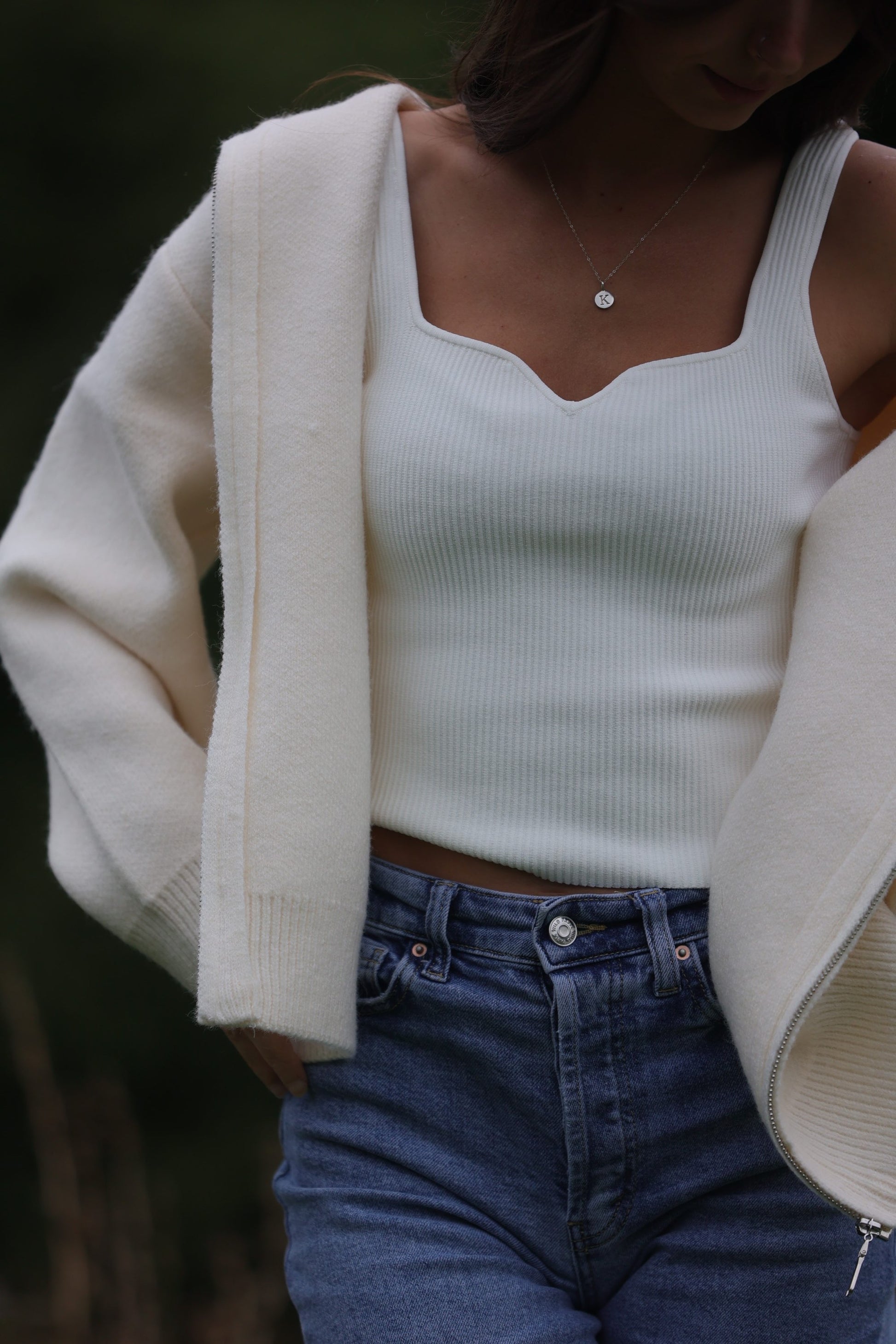 SWEATER ZIP UP JACKET WITH HOOD  image 9