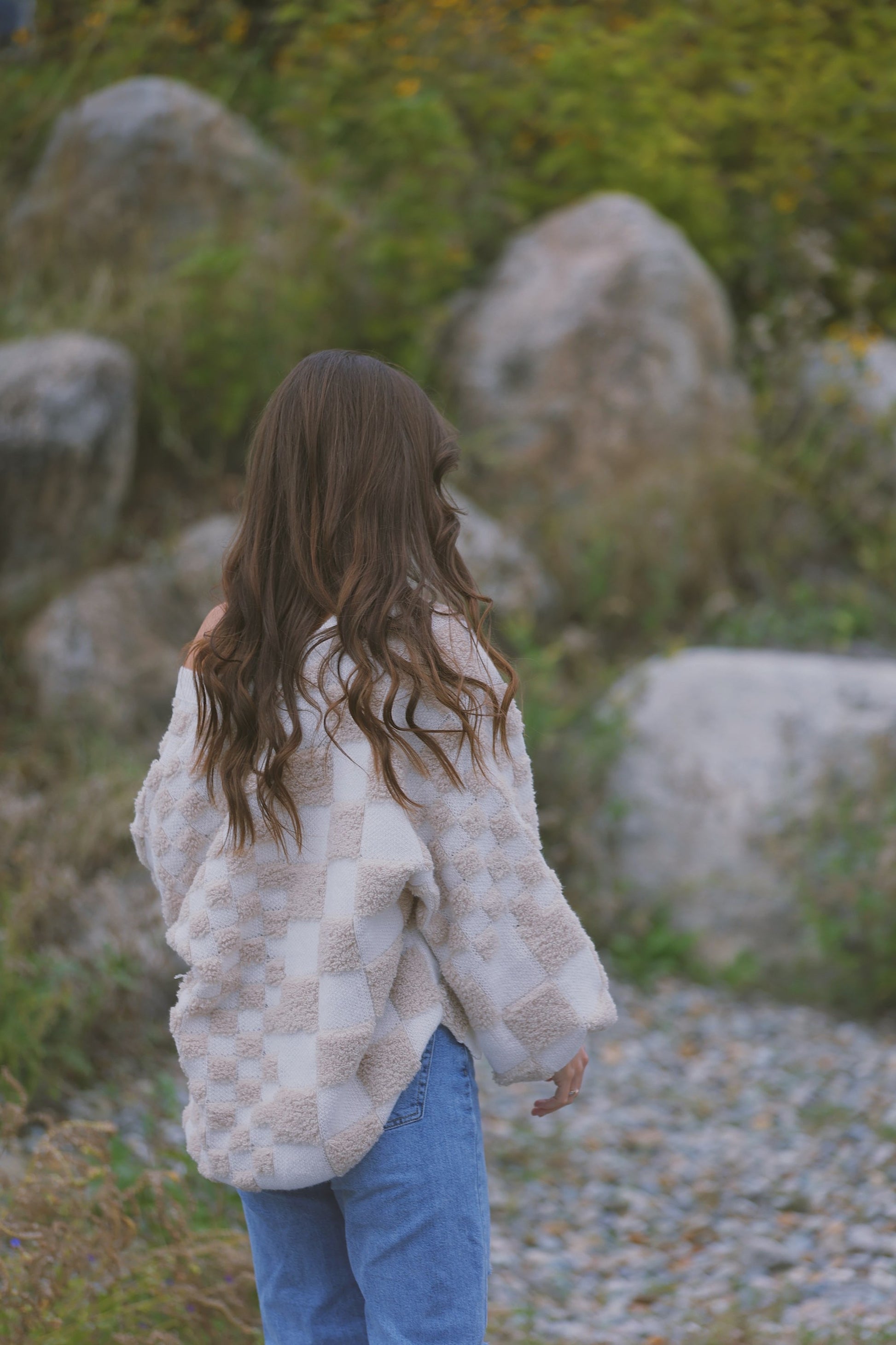 KNIT CHECKERED SWEATER  image 2