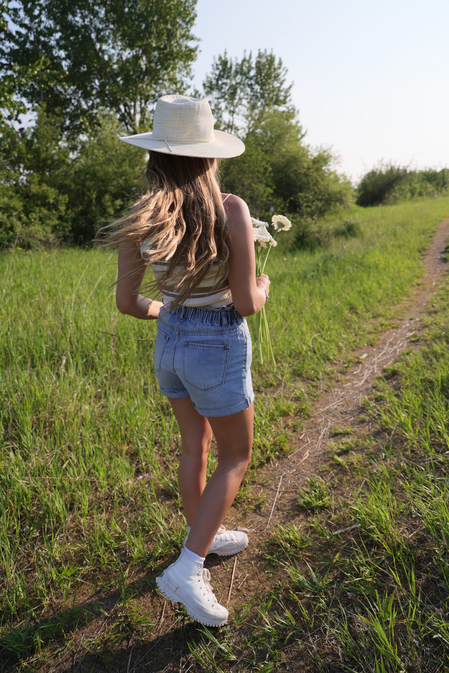 KAN CAN HIGH RISE PAPER BAG SHORTS