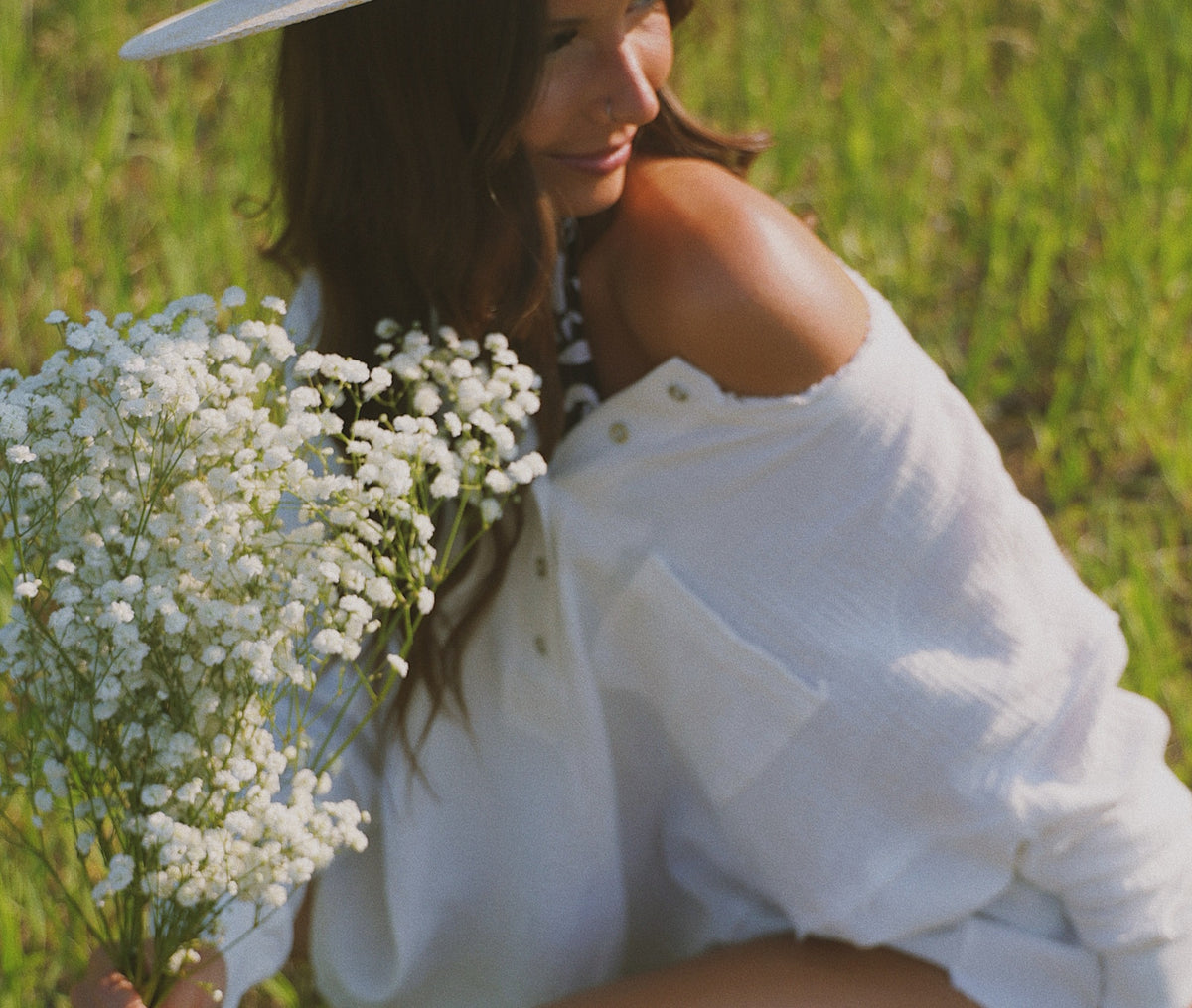Woman wearing a new arrival from Le Voyage boutique