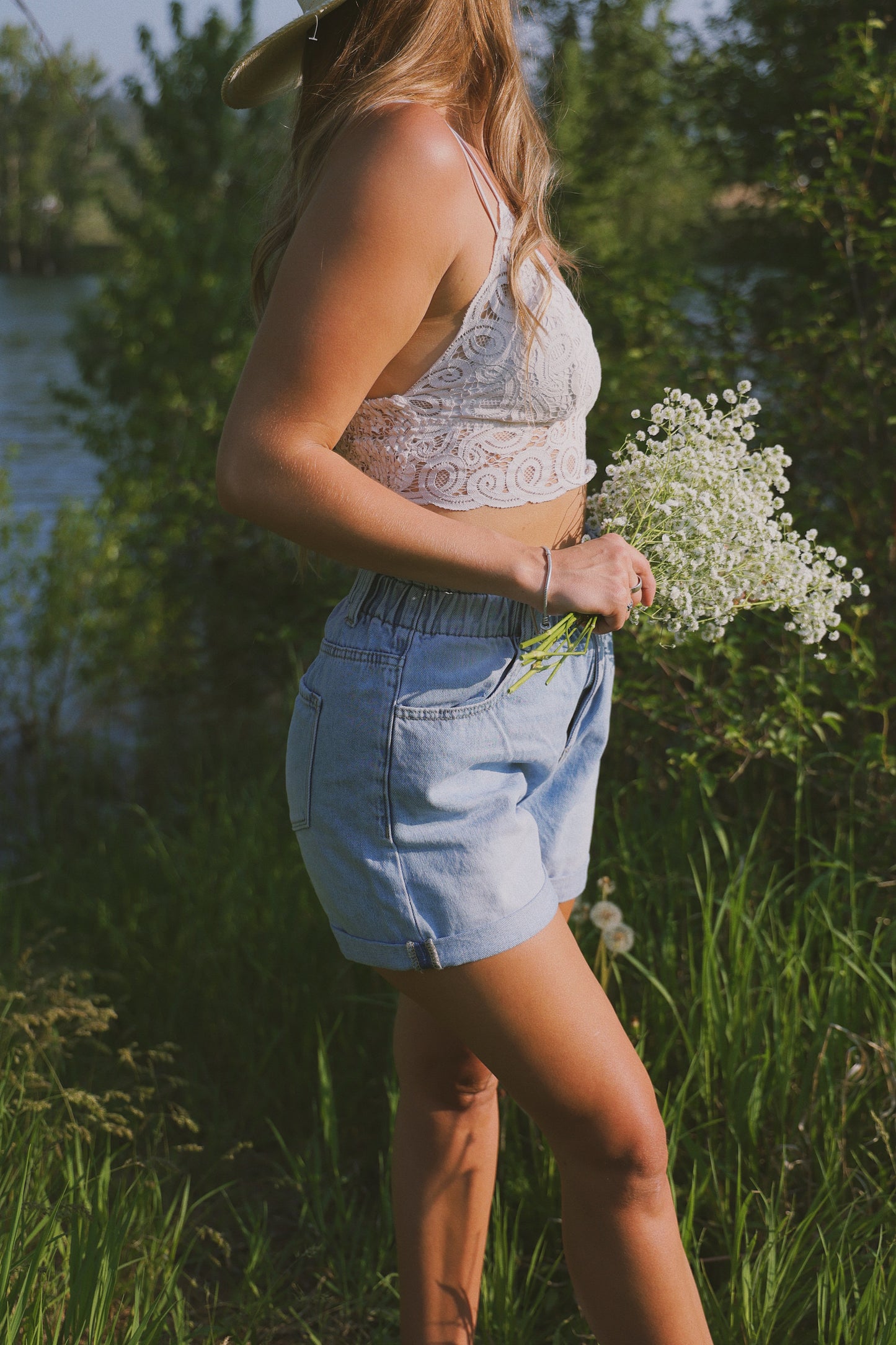 KAN CAN HIGH RISE PAPER BAG SHORTS