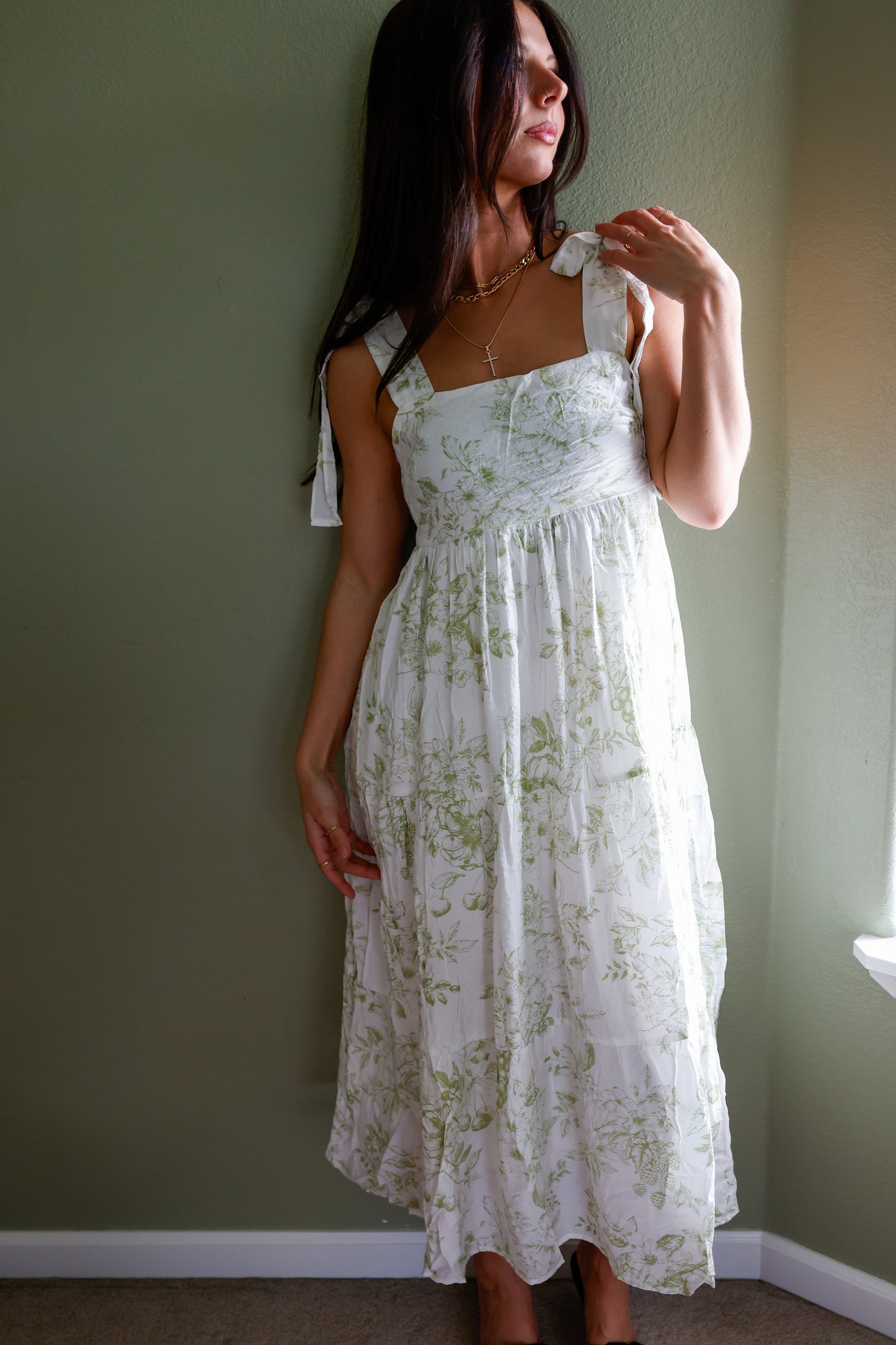 TIA TIERED MIDI DRESS