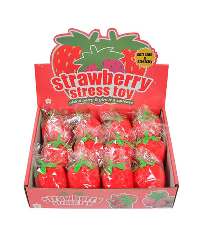 Strawberry Squishy Stress Toy – Soft & Stretchy