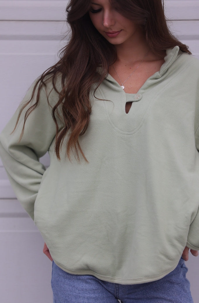 SAGE FLEECE PULLOVER