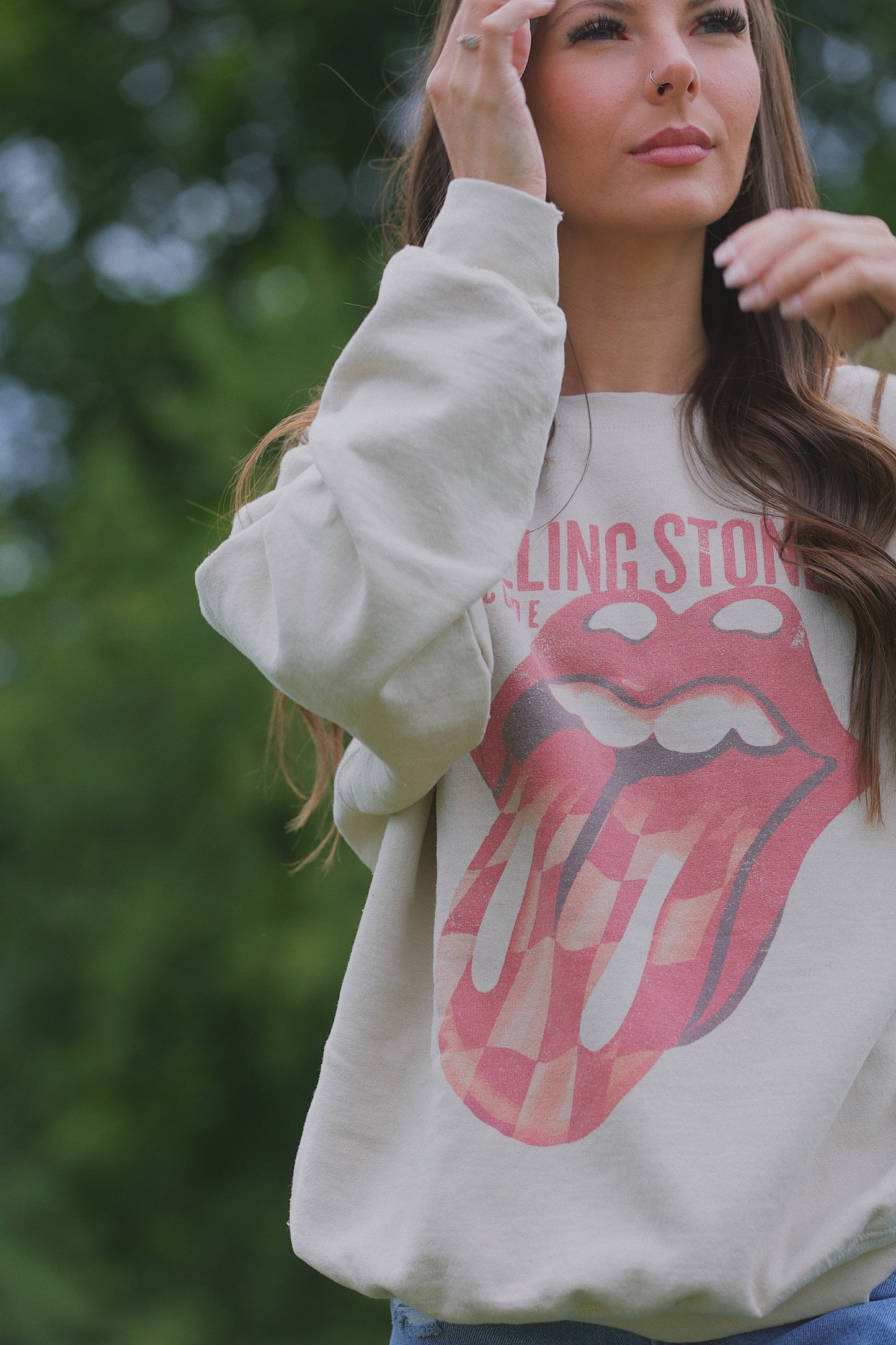 ROLLING STONES ZIP CODE SAND SWEATSHIRT image 2