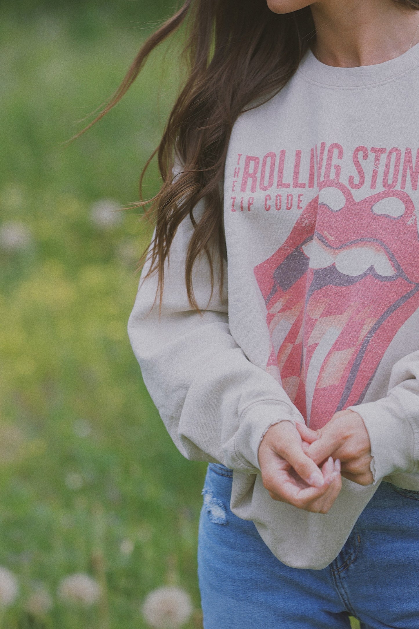 ROLLING STONES ZIP CODE SAND SWEATSHIRT image 3