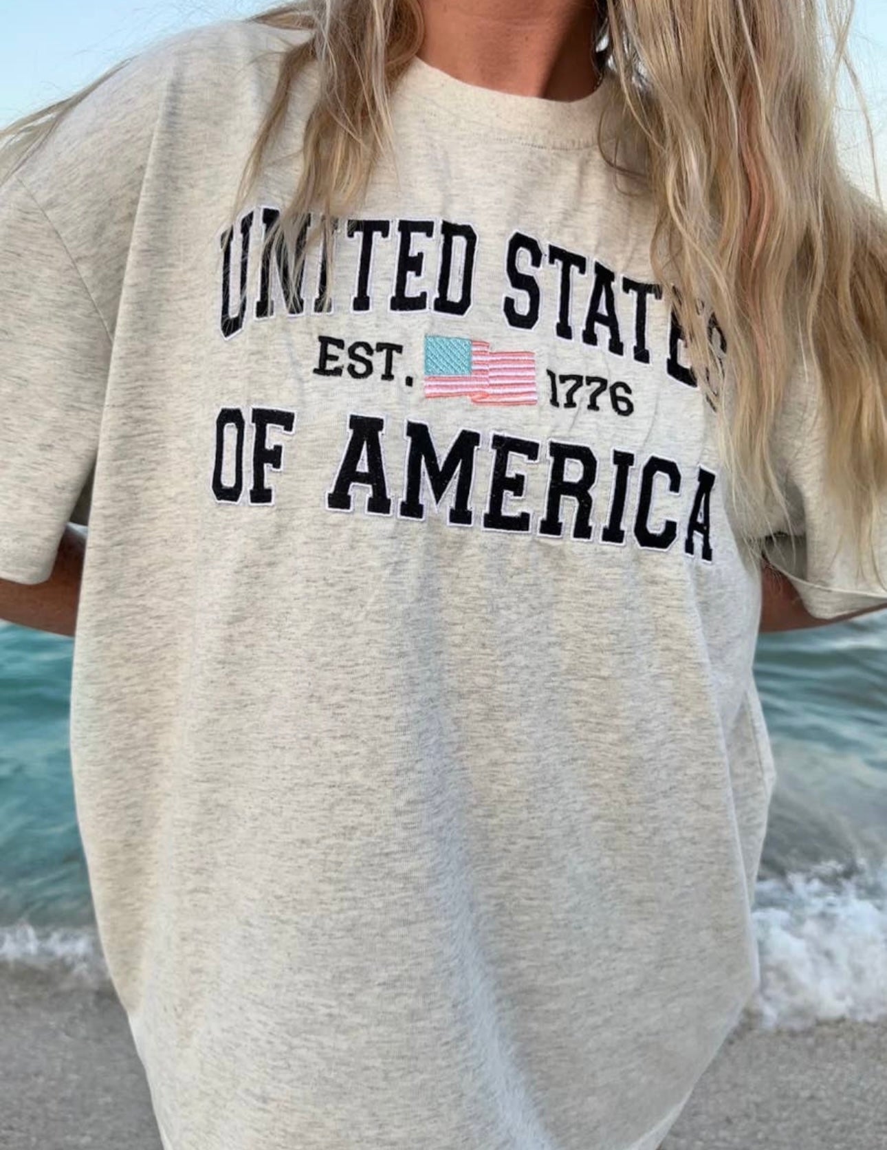 UNITED STATES OF AMERICA EMBROIDERY TEE image 3